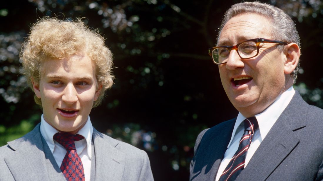 Kissinger stands with his son, David, after he graduated from the Concord Academy in Massachusetts in 1979. Kissinger also had a daughter, Elizabeth.