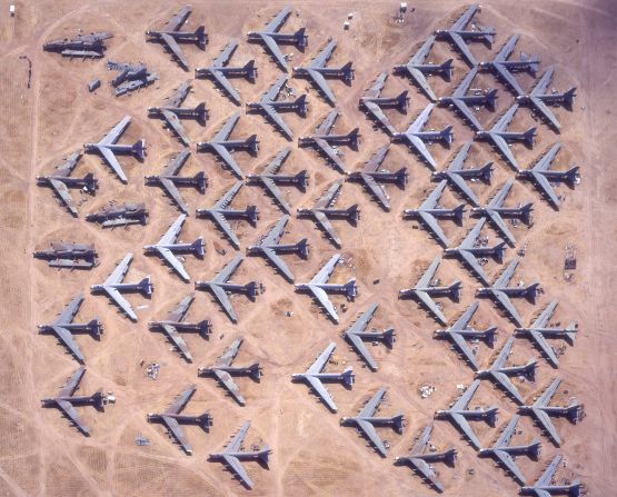 "Some of these images are just aesthetically beautiful, like rows upon rows of B-52 bombers," Buehler said. "They just seduce you with their symmetry and organization."