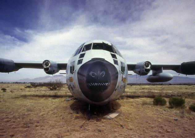 The Davis--Monthan Air Force Base was an important command center for the US military during the Cold War. Although it remains in use, the base is also home to thousands of disused aircraft.