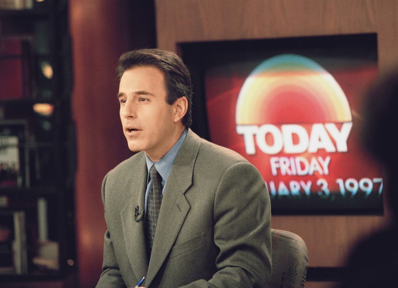 Lauer on the set of the "Today" show in January 1997.