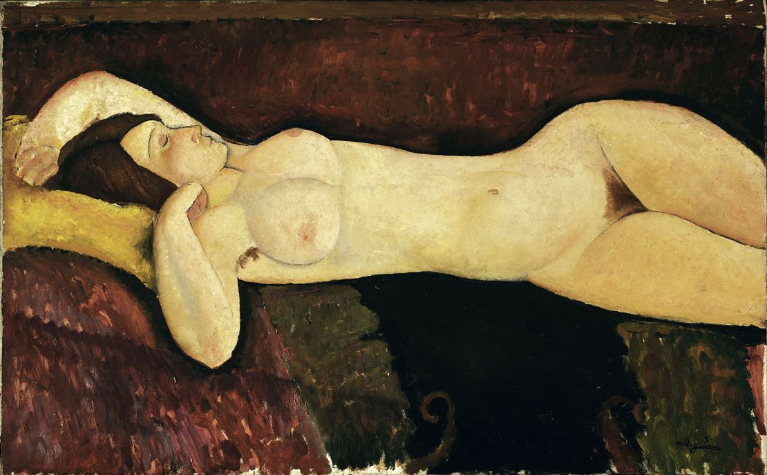 "Reclining Nude" (1919) by Amedeo Modigliani.