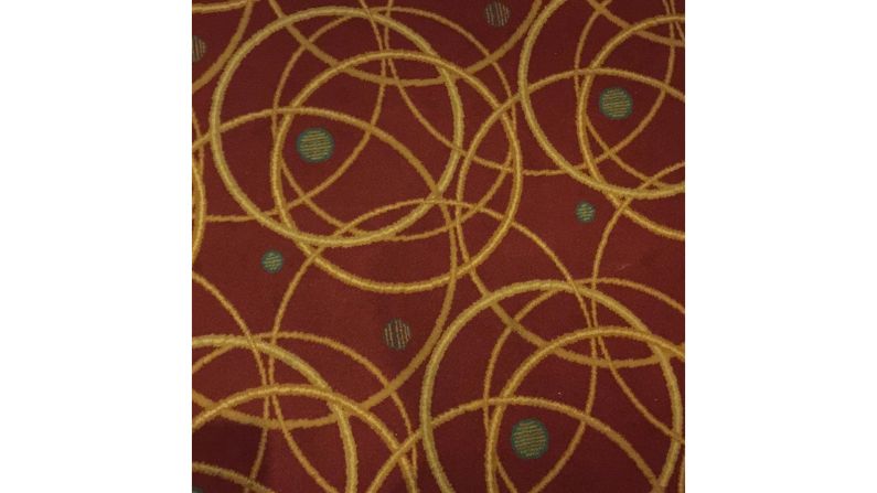 <strong>Interlinking circles:</strong> This hotel carpet is located in a European country known for its weaving city canals -- replicated in these interlinking circles. <em>Previous image: Ann Arbor Marriott Ypsilanti at Eagle Crest, Ypsilanti, Michigan, USA.</em>