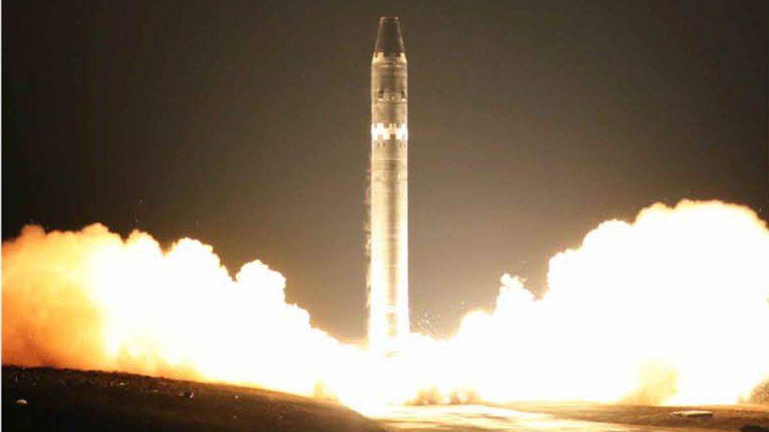 Images of the North Korea missile launch on November 28 taken from Rodong Sinmun, North Korea's official newspaper. 