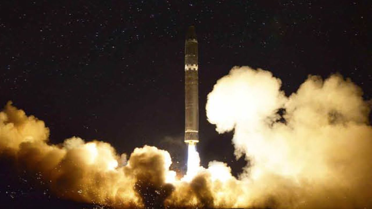Another image from Rodong Sinmun said to be of the latest missile launch.