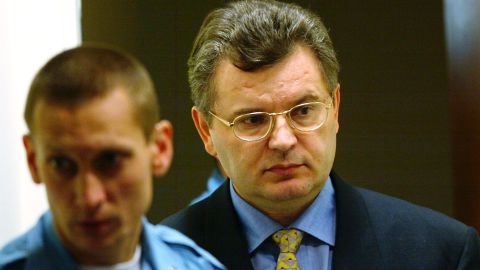Former Croatian Serb leader makes his initial apparance at the Hague tribunal in November 2003. 