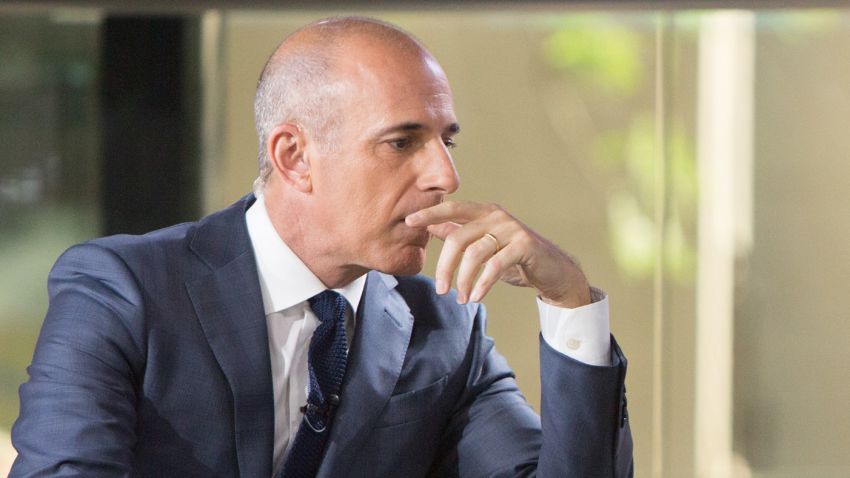 TODAY -- Pictured: Matt Lauer on Friday, June 30, 2017 -- (Photo by: Nathan Congleton/NBC/NBCU Photo Bank via Getty Images)