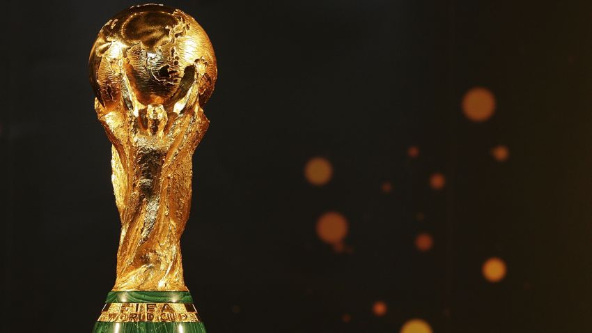 HAMBURG, GERMANY - MAY 25:  The FIFA World Cup is pictured at the city hall on May 25, 2006 in Hamburg, Germany. The FIFA World Cup will be presented to the public on May 26, 2006 in Hamburg, Germany.  (Photo by Alexander Hassenstein/Bongarts/Getty Images)