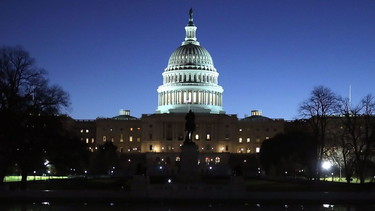 WASHINGTON, DC - NOVEMBER 29: The U.S. Capitol cast a reflection on November 29, 2017 in Washington, DC. This week the Republican led Senate is trying gain enough votes to pass a U.S. tax reform bill.  (Photo by Mark Wilson/Getty Images)