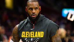 CLEVELAND, OH - NOVEMBER 17: LeBron James #23 of the Cleveland Cavaliers warms up prior to the game against the LA Clippers at Quicken Loans Arena on November 17, 2017 in Cleveland, Ohio. NOTE TO USER: User expressly acknowledges and agrees that, by downloading and/or using this photograph, user is consenting to the terms and conditions of the Getty Images License Agreement. (Photo by Jason Miller/Getty Images)
