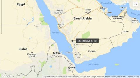 Yemen Saudi Arabia map image
