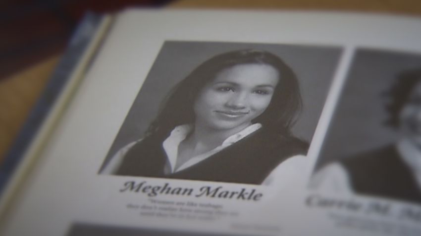 Meghan Markle yearbook photo