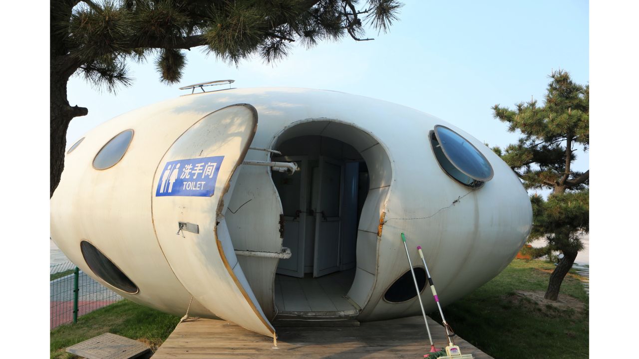 <strong>UFO toilet: </strong>China's government says it now wants toilet improvements nationwide -- from tourism spots to cities to rural backwaters. Maybe not all in the shape of this UFO-shaped public toilet in Rizhao, Shandong Province of China.