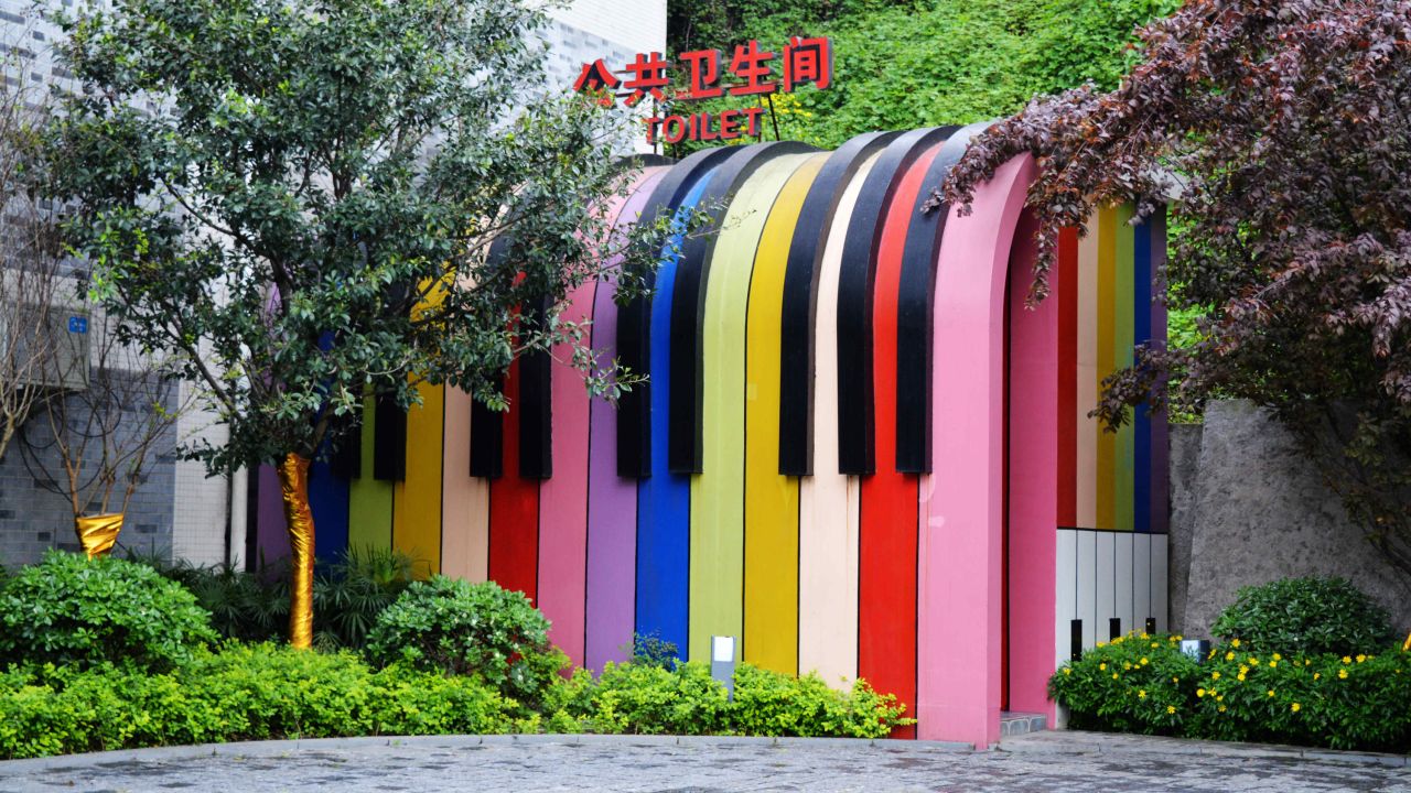 <strong>Colorful keyboard toilet: </strong>China has reportedly opened about 68,000 new improved bathrooms in tourist areas around the country since President Xi began his campaign.