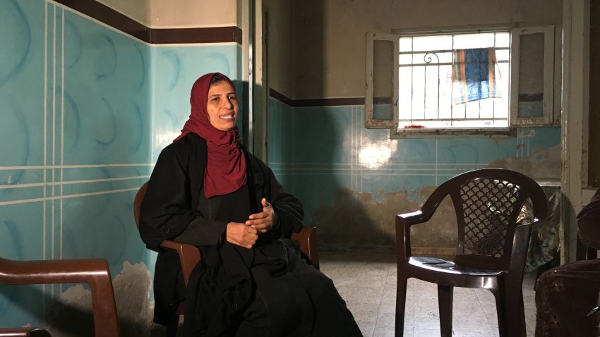 Mother Raeda Al Dan at home in Gaza City