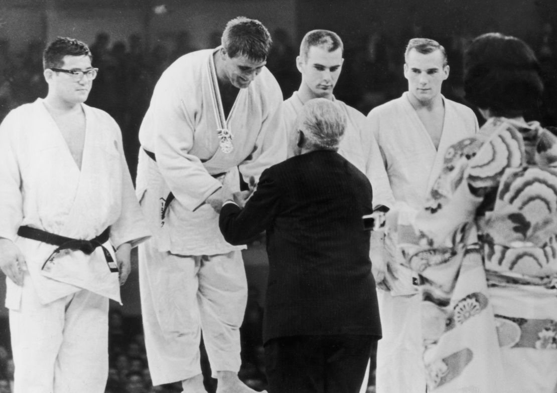 Anton Geesink won gold at the 1964 Olympics in Tokyo.