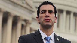WASHINGTON, DC - NOVEMBER 01:  Rep. Ruben Kihuen (D-NV) joins fellow members of the Nevada congressional delegation to mark one month since the shooting in Las Vegas outside the U.S. Capitol November 1, 2017 in Washington, DC. The members of Congress were joined by victims and witnesses to the shooting, the worst in American history, and demanded congressional action to prevent future tragedies.  (Photo by Chip Somodevilla/Getty Images)