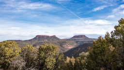 The two distinctive buttes that give Bears Ears its name.