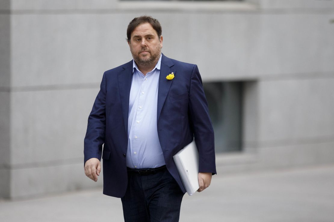 Oriol Junqueras, leader of the pro-independence Esquerra Republicana de Cataluyna party, is in a Madrid prison over the separatist push. 