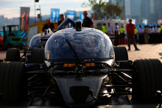 Devbot's creators, Roborace, used the chassis from a LMP3 Ginetta -- a car design that's used by drivers in the FIA World Endurance Championship.  