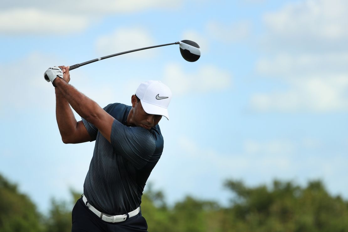 Woods surprised himself how far he was driving the ball in the Bahamas.