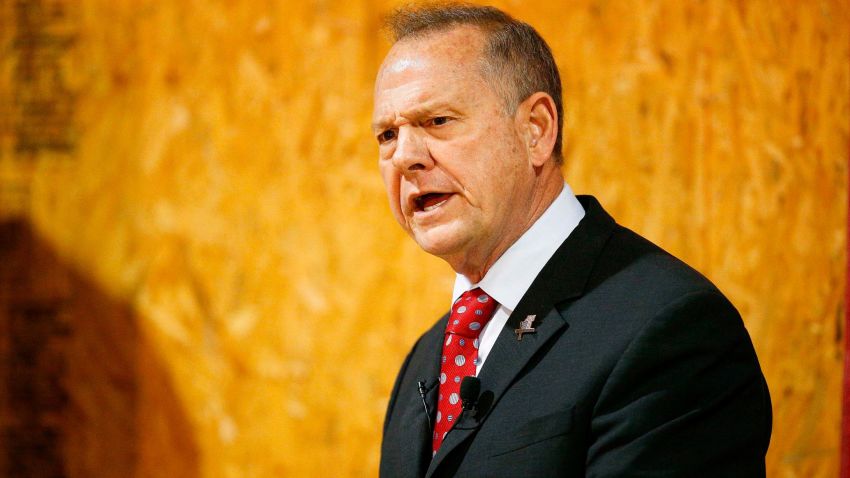Former Alabama Chief Justice and U.S. Senate candidate Roy Moore speaks at a campaign rally, Thursday, Nov. 30, 2017 in Dora, Ala. (AP/Brynn Anderson)