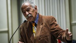 DETROIT, MI - DECEMBER 22:  U.S. Rep. John Conyers, (D-MI), speaks at a town hall meeting for Congressman Keith Ellison at the Church of the New Covenant-Baptist on December 22, 2016 in Detroit, Michigan. Ellison, a candidate to lead the Democratic National Committee, spoke at the church where his brother Brian is a pastor.  (Photo by Sarah Rice/Getty Images)
