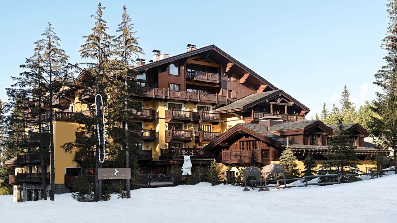 <strong>The hotel - Cheval Blanc, Courchevel, France:  </strong>This luxury five-star hotel has a staff to guest ratio of nearly four to one as well as a Louis Vuitton boutique and a Givenchy Snow Spa on site.