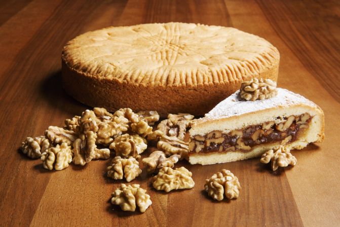 <strong>Local flavor:</strong> Engadin nut tart is a classic local dish made from fine, buttery shortcut pastry, caramel and walnuts.