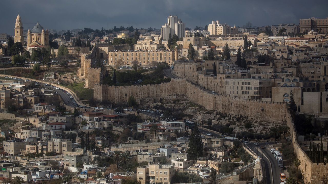 Jerusalem's Old City is seen from the Mount of Olives in a file image from January 2017.