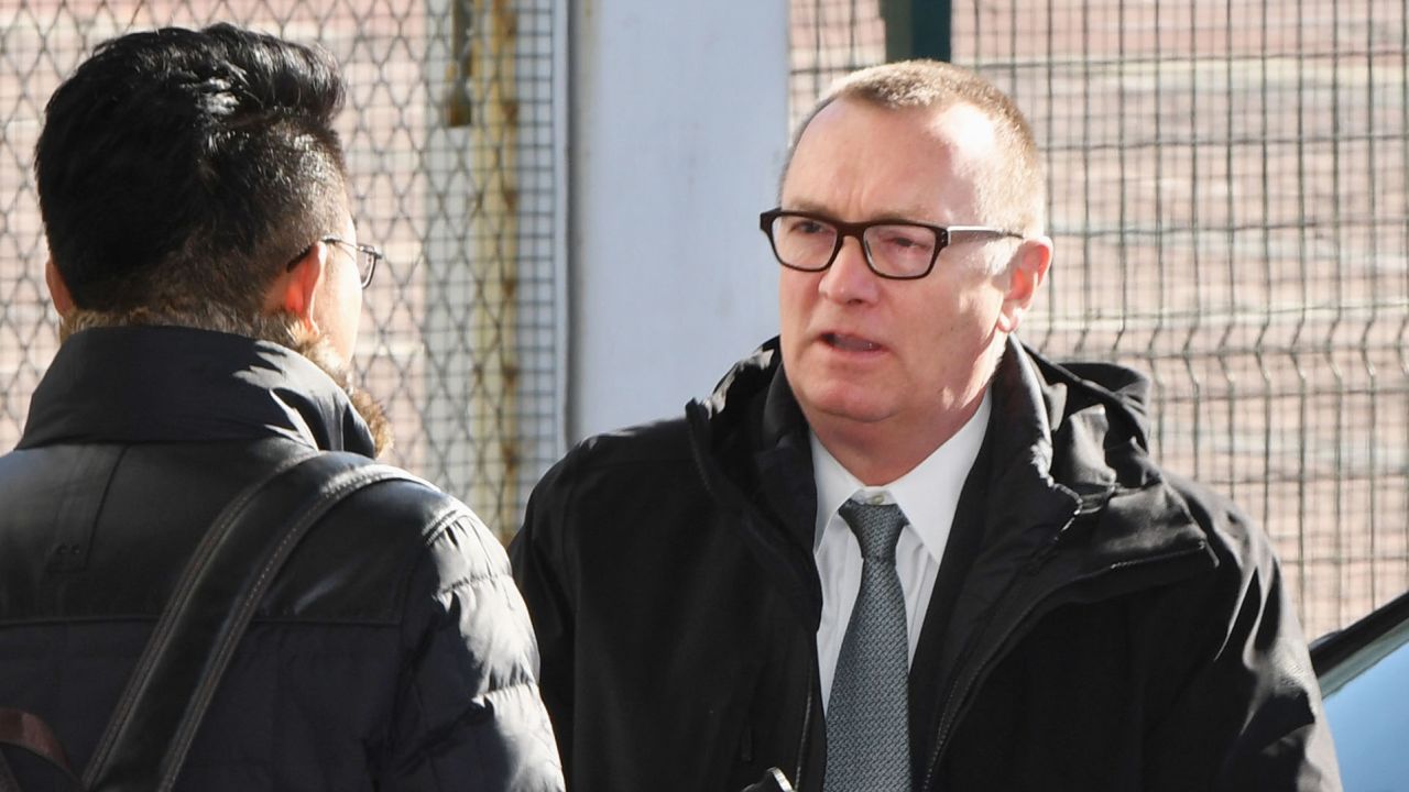 UN Undersecretary- General for Political Affairs Jeffrey Feltman arrives at Beijing's international airport on Tuesday, on his way to North Korea.