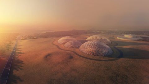 An artist's rendering of the Mars Science City, slated to be built on the outskirts of Dubai.