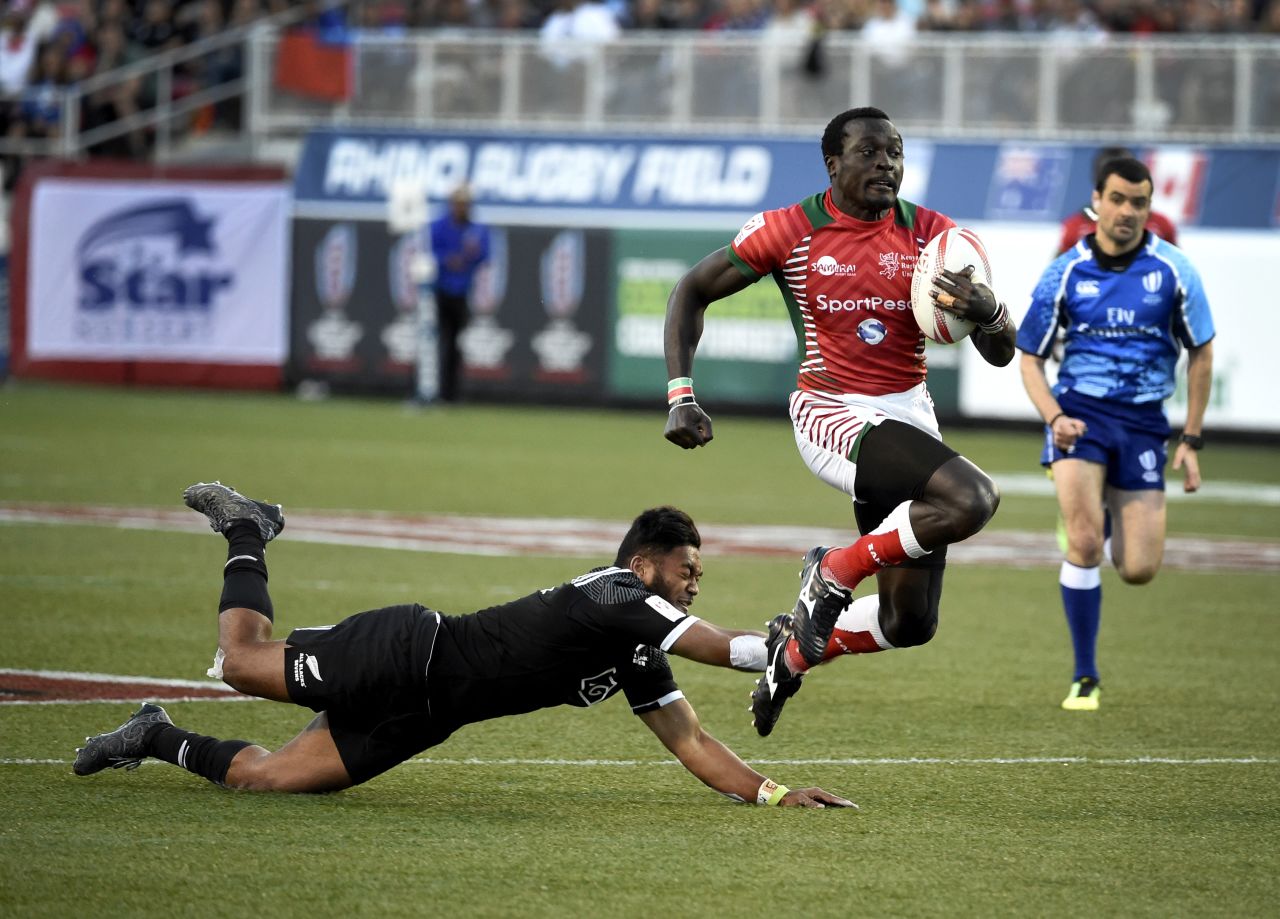 The sport's former <a href="http://edition.cnn.com/2016/04/15/sport/collins-injera-kenya-rugby-sevens-olympics/index.html">all-time record try scorer</a> celebrated scoring his 200th try by signing a nearby camera -- ruining a lens worth a reported £60,000 ($85,000) in the process. An injury sustained during the latest Dubai Sevens means Injera will miss the action in Cape Town. 