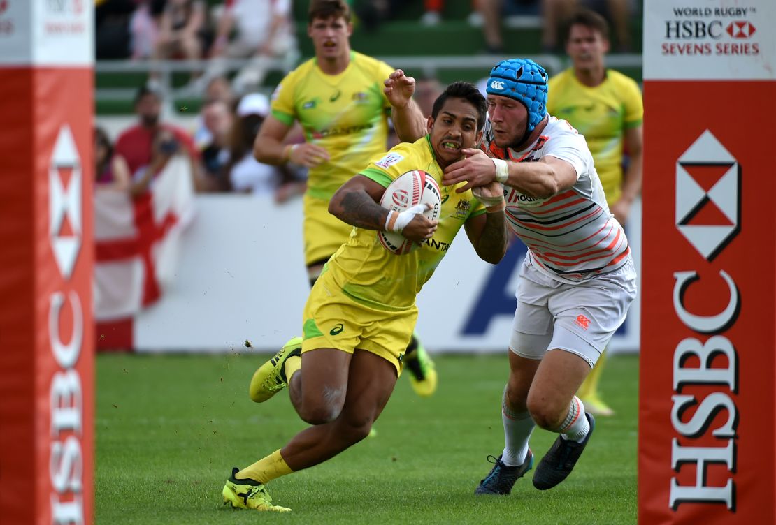 Maurice Longbottom of Australia rugby sevens