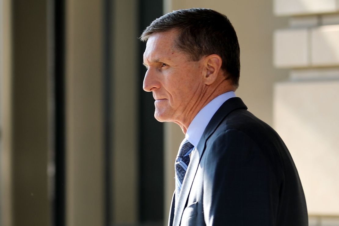 WASHINGTON, DC - DECEMBER 01:  Michael Flynn, former national security advisor to President Donald Trump, leaves following his plea hearing at the Prettyman Federal Courthouse December 1, 2017 in Washington, DC. Special Counsel Robert Mueller charged Flynn with one count of making a false statement to the FBI.  (Chip Somodevilla/Getty Images)