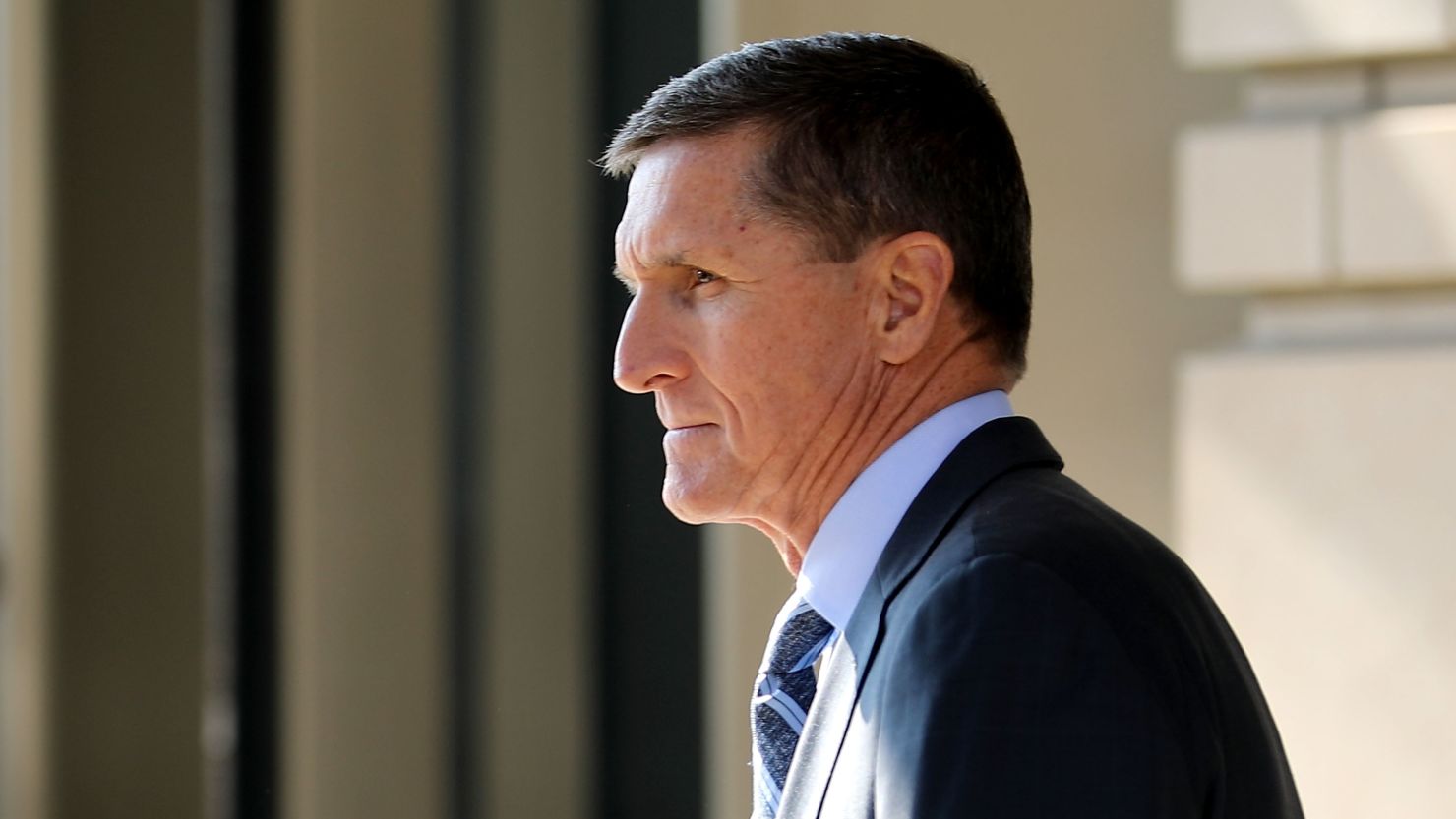 Michael Flynn, former national security adviser to President Donald Trump, leaves following his plea hearing at the Prettyman Federal Courthouse December 1, 2017 in Washington, DC. 
