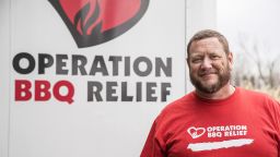 CNN 2017 Top Ten Hero Stan Hays, the co-founder of Operation BBQ Relief works with his colleagues in Kansas City, Kansas on November 17, 2017. 