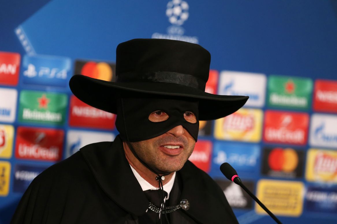 Shakhtar Donetsk manager Paulo Fonseca celebrated his side's qualification to the knockout stages by turning up to his press conference dressed as Zorro! The Ukrainians needed a draw against Manchester City to guarantee a place in the round of 16 but went one better by handing Guardiola his first defeat of the season -- and 29 games! 