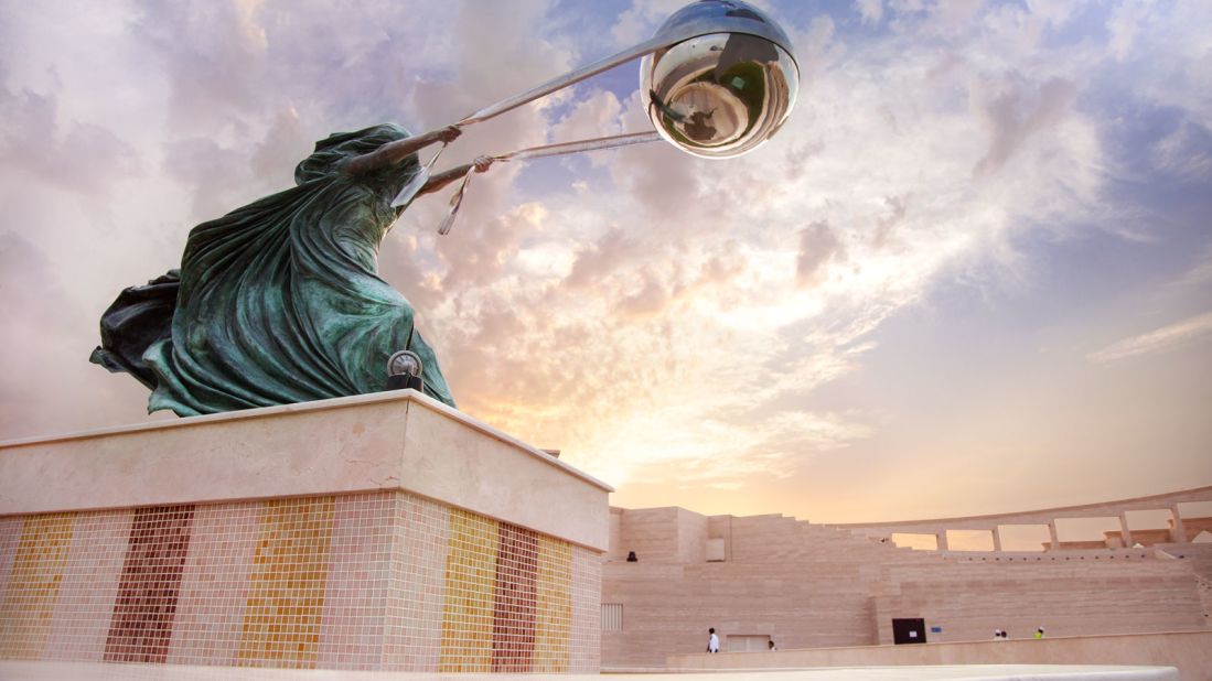 <strong>Katara Cultural Village: </strong>The gem of Qatar's art and culture scene features a mosque patterned with turquoise and purple mosaic , an outdoor amphitheater overlooking the sea and an opera house home to the Qatar Philharmonic Orchestra.