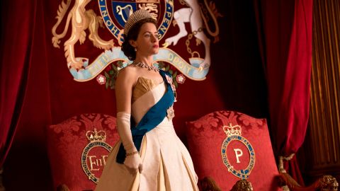 Claire Foy as Queen Elizabeth in 