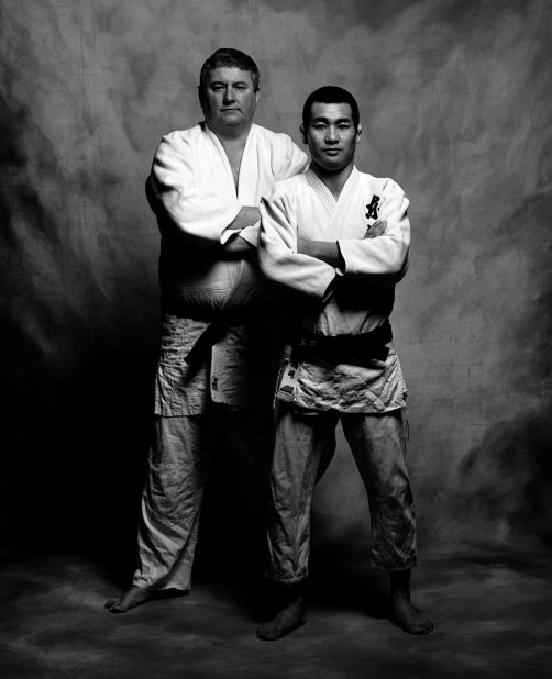 The book was a joint venture between Donovan (left) and Japanese judoka, Katsuhiko Kashiwazaki (right).