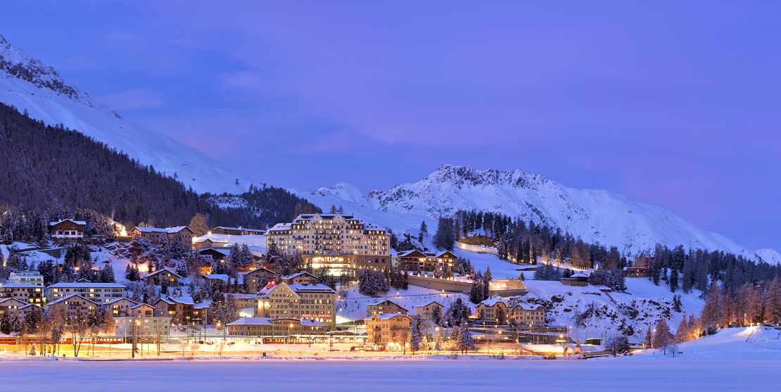This hotel is situated in the beautiful town of St. Moritz.