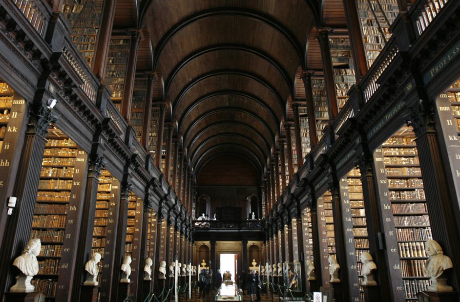 The library Long Room at Trinity College, Dublin, pictured in 2007. Completed in 1732, the room is 213 feet long and contains over 200,000 books. There were <a href="https://www.irishtimes.com/news/trinity-considers-legal-action-over-image-in-star-wars-film-1.1126056" target="_blank" target="_blank">stirrings in the Irish press</a> that the college was seeking legal advice after the release of "Attack of the Clones" in 2002, but nothing came of it.