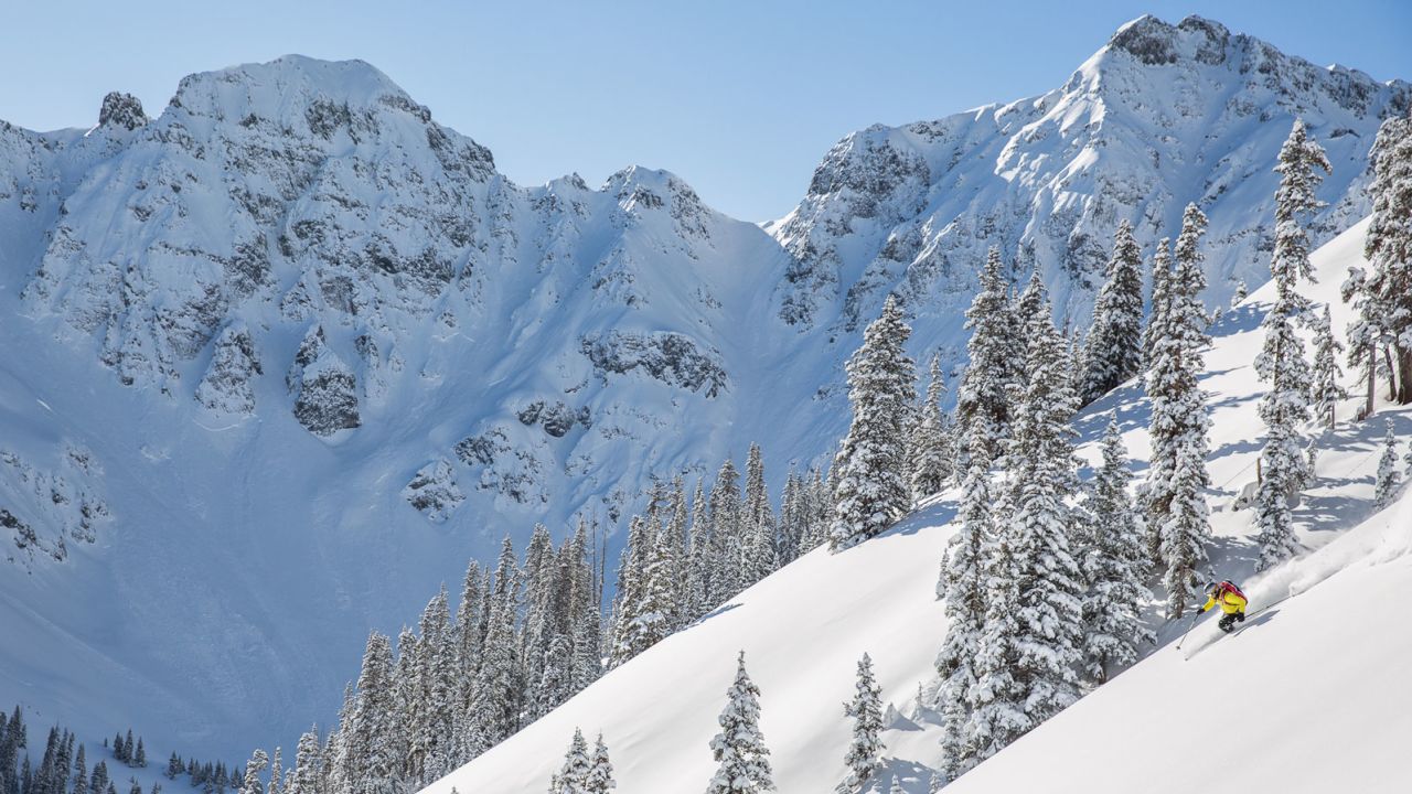 Silverton Mountain, near Telluride in Colorado, enjoys 400 inches of snow per year for limited numbers to enjoy.