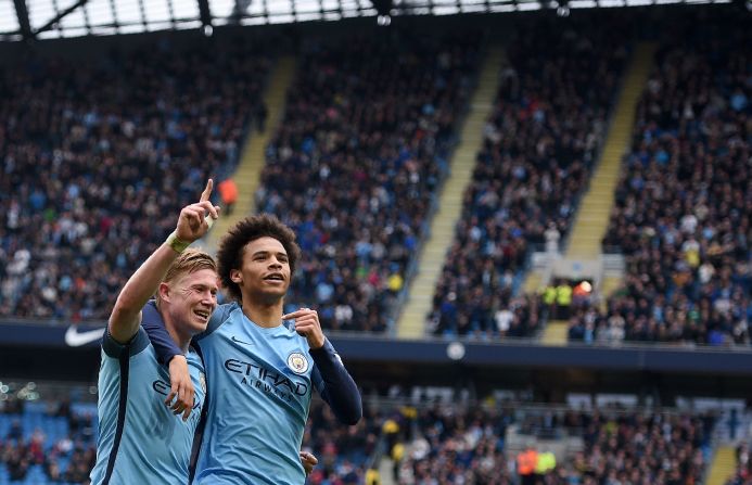 City also possess this season's assist kings. Kevin De Bruyne, David Silva and Leroy Sane make up three of the Premier League's top fo ur.