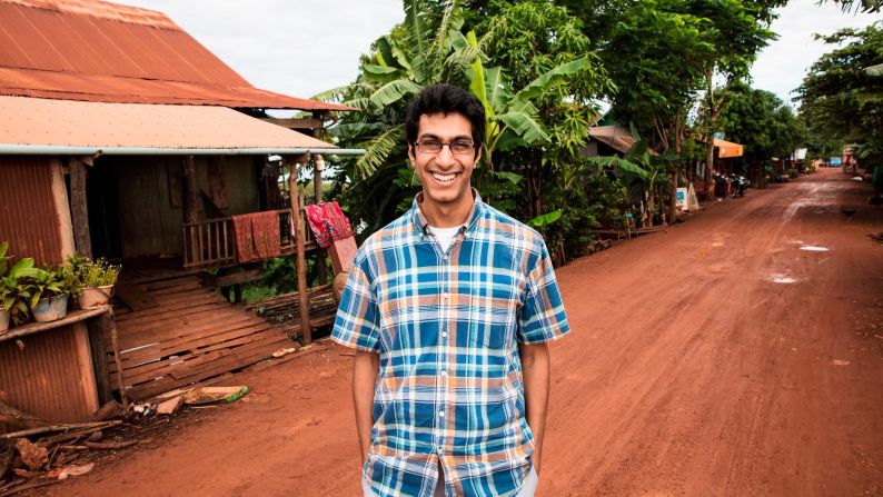 While volunteering in Cambodia in 2014, then-college student Samir Lakhani saw that many rural communities did not have access to soap or hygiene education. Determined to change that, Samir set up hubs around the country to sanitize and recycle soap from hotels and provide jobs. His organization, Eco-Soap Bank, has donated 186,698 bars of soap in less than three years and helped more than 666,562 people in need. Lakhani's efforts landed him on the list of <a href="index.php?page=&url=http%3A%2F%2Fwww.cnn.com%2Fvideos%2Ftv%2F2017%2F11%2F01%2Fcnn-heroes-top-10-reveal-orig-mc.cnn">top 10 CNN Heroes for 2017</a>. Click through the gallery for more information and photos.  