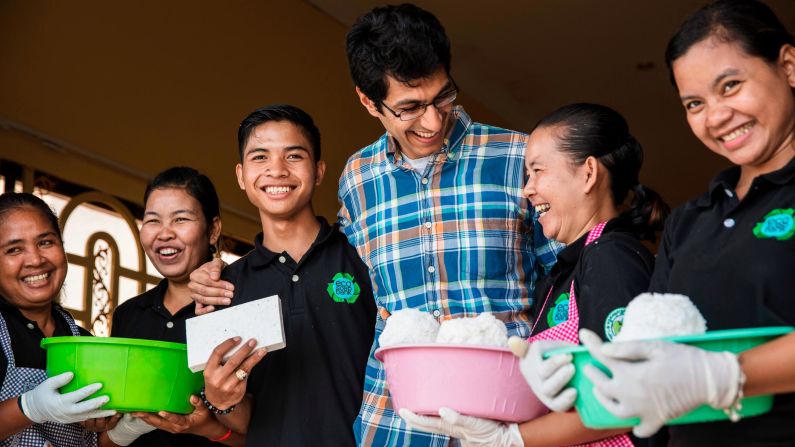 The soap banks employ about 35 women locally, allowing them to provide for their families and facilitate eduction for their children. Some women work remotely and some work in the recycling centers.