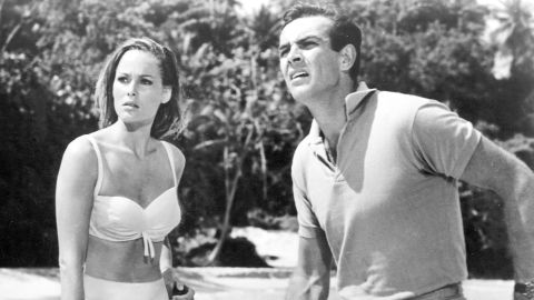 Ursula Andress and Connery perform in a scene from "Dr. No," Connery's first film as James Bond.