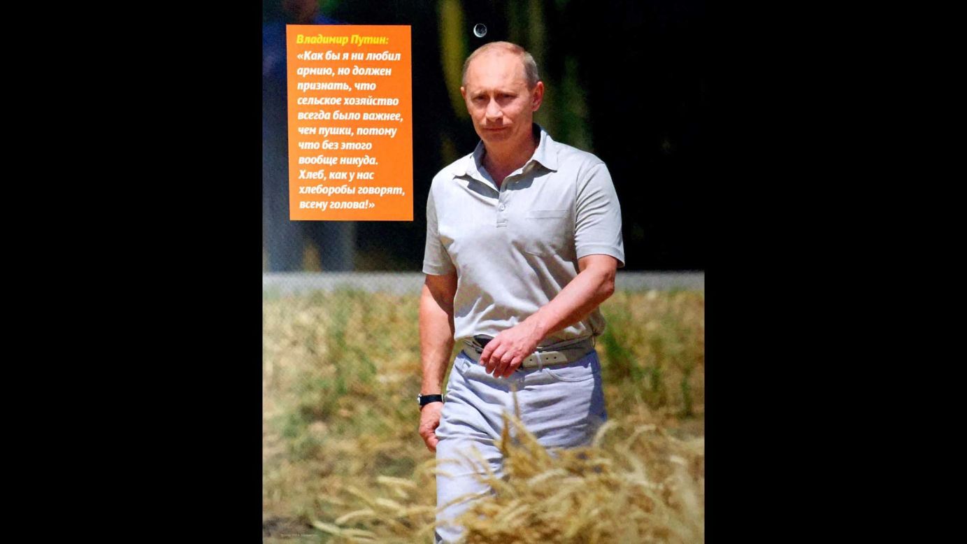 Putin on farming: "As much as I loved the army, I must recognize that agriculture has always been more important than guns, because without it there is nothing. Bread, as our farmers say, bread is the stuff of life."