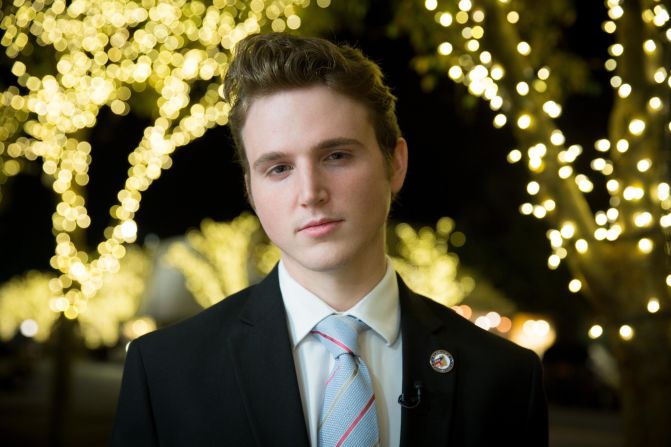Isaiah Phyritz, 21, is chairman of the Baldwin County Young Republicans, a group that has reaffirmed its support for Roy Moore - "We certainly don't need to have any, you know, Washington outsiders or Washington insiders or people from outside the state of Alabama and in the media trying to influence our election," Phyritz told CNN, while acknowledging that many Alabama voters are struggling with how to vote. "I think there are a lot of undecideds who are just like, 'I typically vote Republican but I don't know what I'm going to do this election cycle.' "