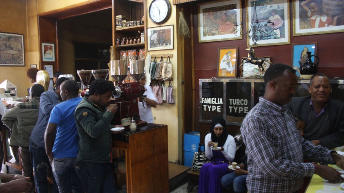 Ethiopia is famous for its coffee and Tomoca is one of the oldest joints in town.